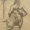 Ink Wash Study [#2]  -  Fall 2007 [Ink on newsprint]  18"x 24"