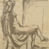 Ink Wash Study [#3]  -  Fall 2007 [Ink on newsprint]  18"x 24"
