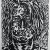 Self-Portrait  -  Spring 2008 [woodcut] 9"x12"