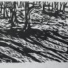 North Quad  -  Spring 2008 [woodcut] 9"x12"